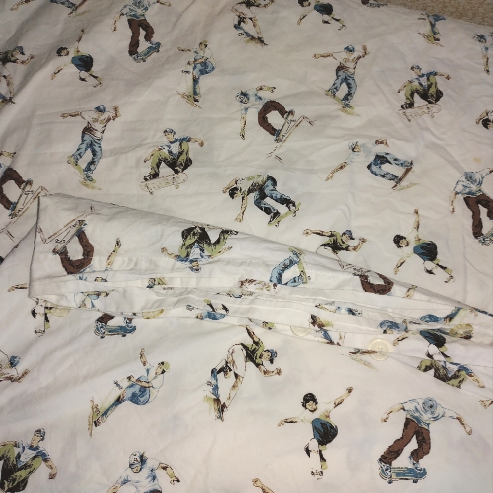 Pottery Barn Skateboard Duvet Full Queen